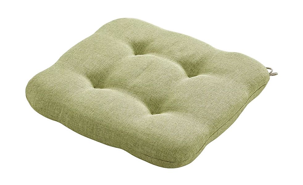 Sitzkissen  Burner - grün - 100% Polyester - 40 cm - 4 cm - Sconto günstig online kaufen