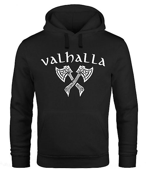 Hoodie Hoodie Herren Valhalla Viking Axt Nordische Mythologie Odin Print Au günstig online kaufen
