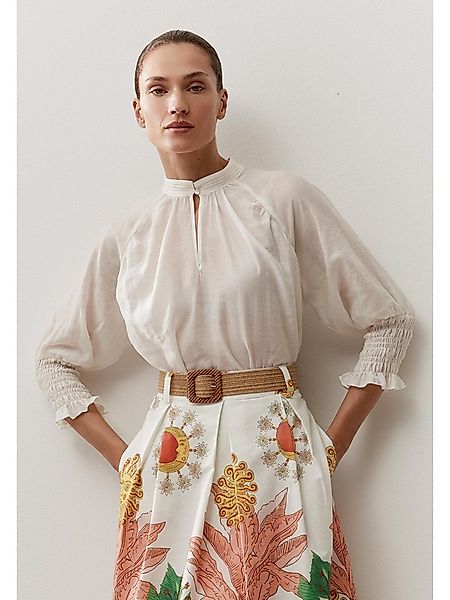 MORE&MORE Klassische Bluse leichte, weite 3/4 Arm Bluse günstig online kaufen