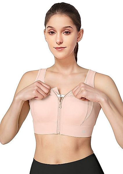 Yvette Sport-BH Starker Halt mit Frontverschluss gekreuzte Rücken Gepolster günstig online kaufen