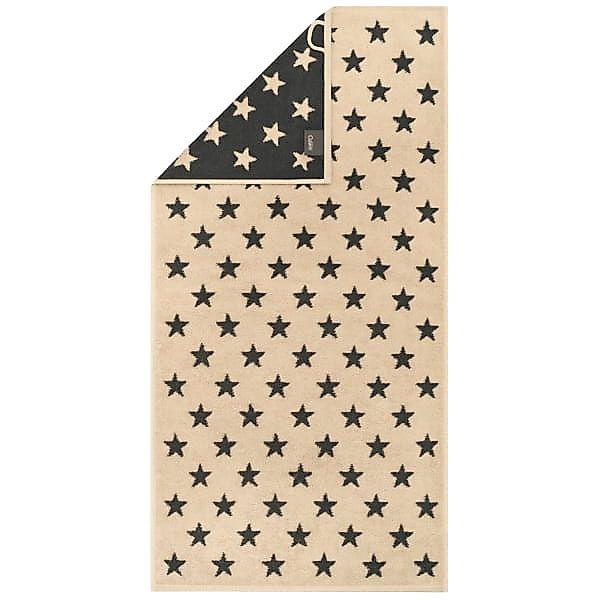 Cawö Handtücher NEW STARS Sterne klein 6261 - Farbe: beige/basalt - 37 - Gä günstig online kaufen