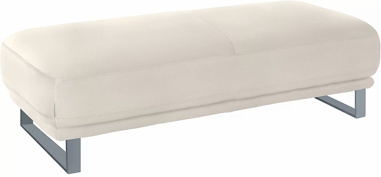 W.SCHILLIG Hocker »montanaa«, mit Metallkufen in Silber matt, Breite 141 cm günstig online kaufen