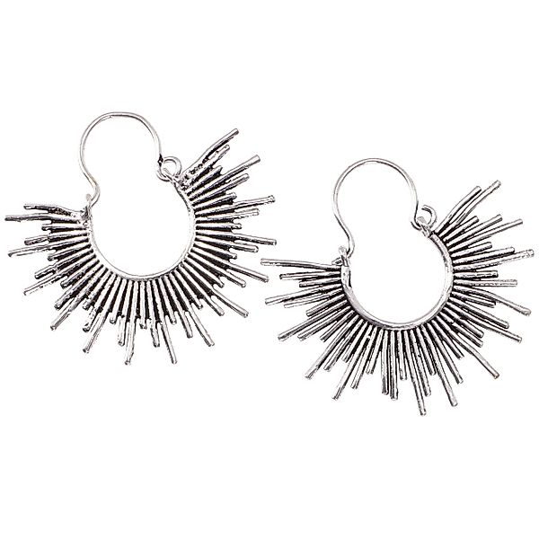 Guru-Shop Paar Ohrhänger SilberneTribalohrringe aus Messing,.. günstig online kaufen