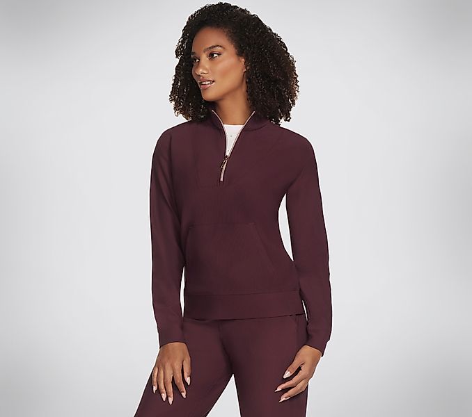 Skechers Rollkragenpullover GOLUXE RIB 1/4 ZIP günstig online kaufen