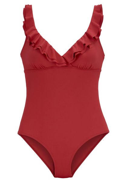 JETTE Badeanzug mit eleganter Rüsche und günstig online kaufen