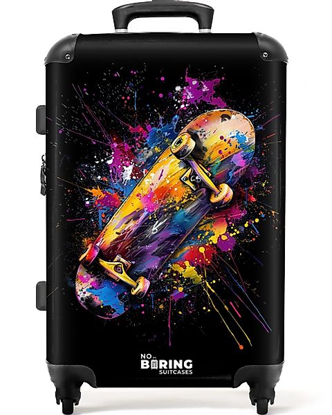 NoBoringSuitcases.com© Hartschalen-Trolley Skateboard mit Graffiti 67 günstig online kaufen