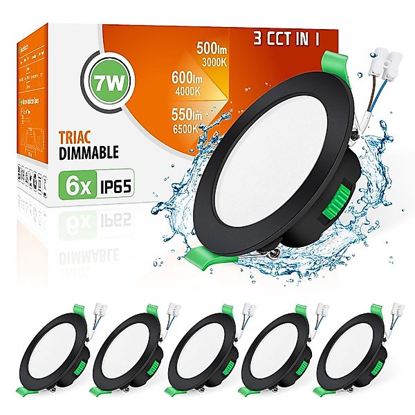 ALUSSO LED Einbaustrahler 6er-Set, 68mm 7W günstig online kaufen