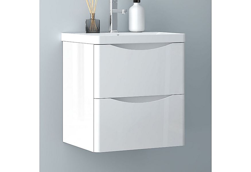 Aica Sanitär Waschtisch Unterschrank Waschbecken MDF Badmöbel Waschbeckenun günstig online kaufen