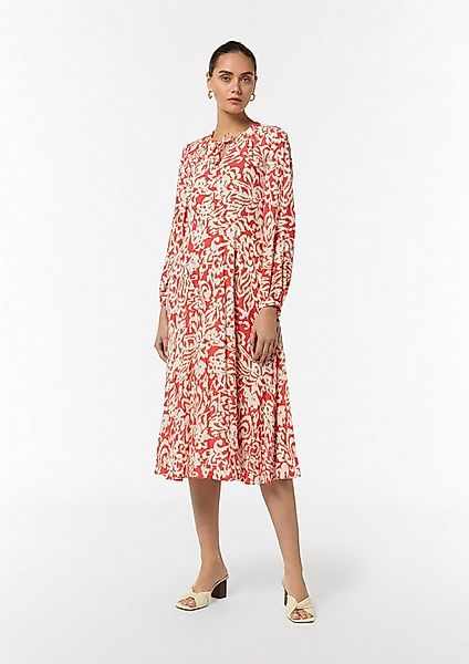 comma Midikleid Kleid Midikleid mit Crêpestruktur günstig online kaufen