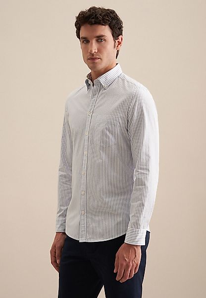 seidensticker Businesshemd "Schwarze Rose", Slim Langarm Button-Down-Kragen günstig online kaufen