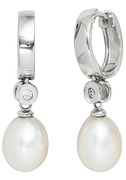 JOBO Perlenohrringe, 925 Silber mit Süßwasser-Zuchtperlen günstig online kaufen