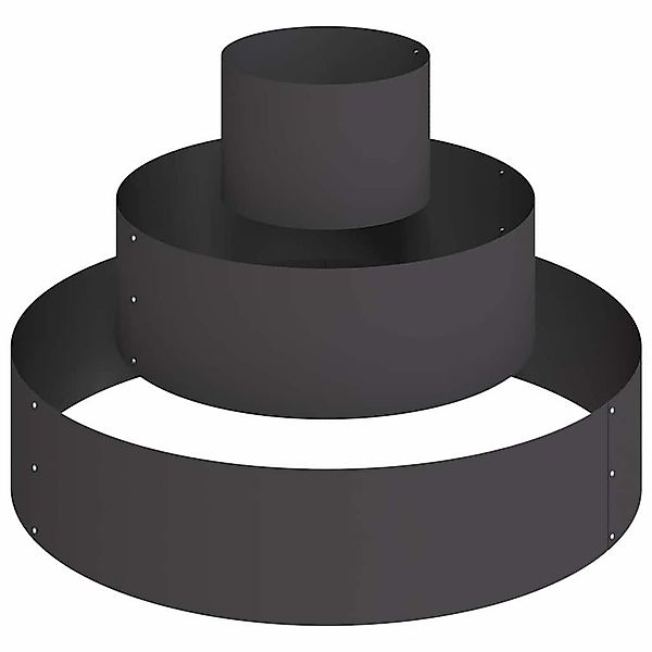 vidaXL Blumentopf Garten-Pflanzgefäß Schwarz 90 x günstig online kaufen