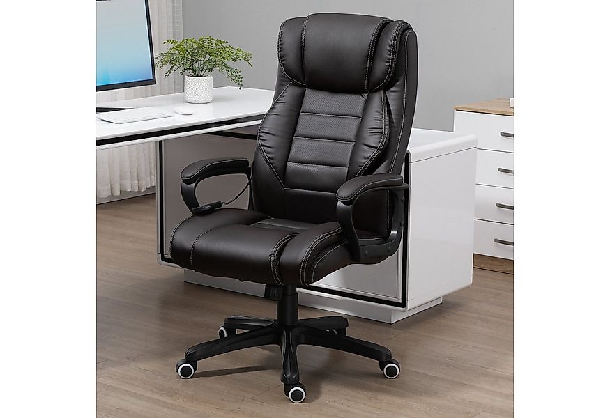 Vinsetto Schreibtischstuhl Bürostuhl mit Massagefunktion (Bürostuhl mit Mas günstig online kaufen