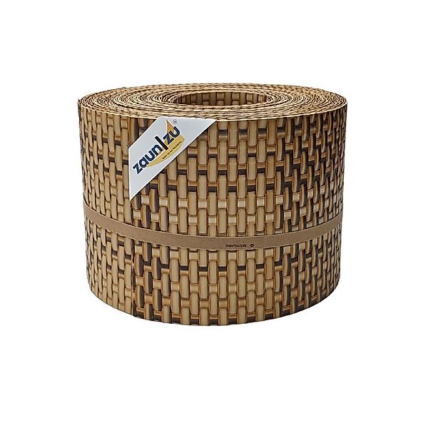 zaunzu Sichtschutzstreifen Rattan für Doppelstabmatten UV-beständig günstig online kaufen