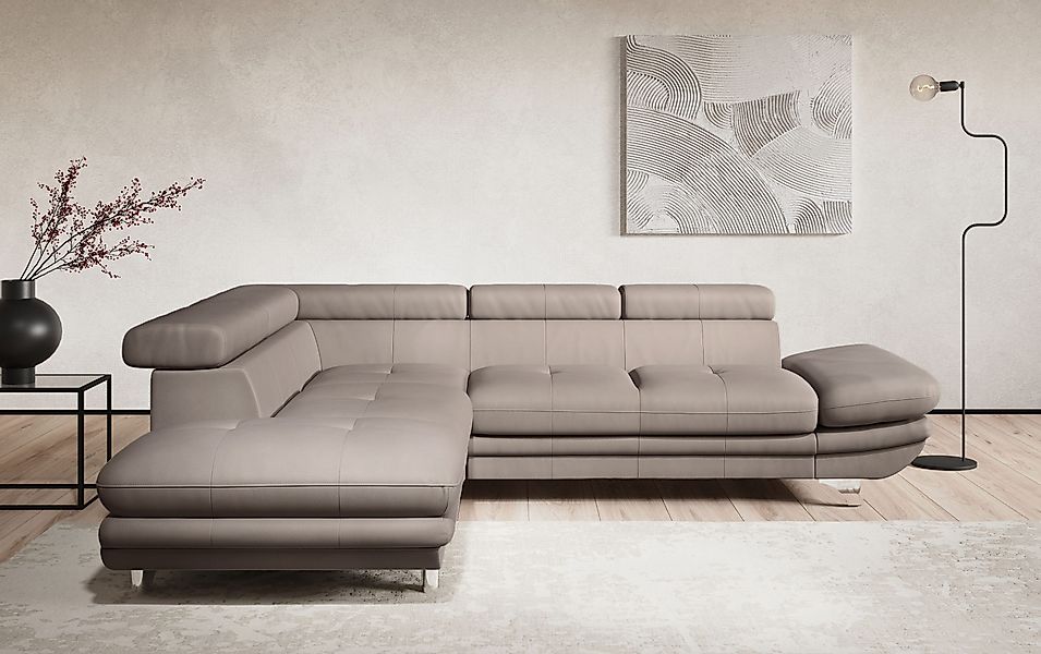 COTTA Ecksofa "Enterprise L-Form", mit Arm- & Kopfteilverstellung, wahlweis günstig online kaufen