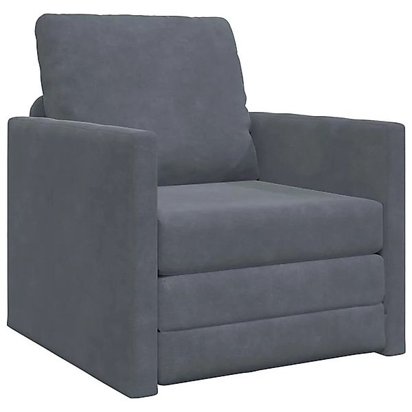 vidaXL Schlafsofa Dunkelgrau 74 x 77 x 81 cm Samt 4106613 günstig online kaufen