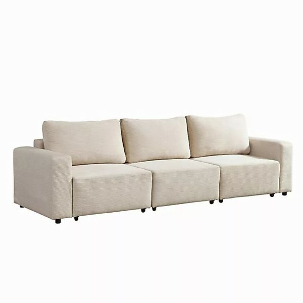 HOME DELUXE Schlafsofa Modulares Schlafsofa VINA, M, Cordsofa, Sofa mit Sch günstig online kaufen