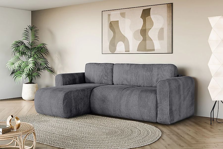 INOSIGN Ecksofa "Zacharia wahlweise Schlafsofa mit Bettkasten, B/T/H 250/16 günstig online kaufen