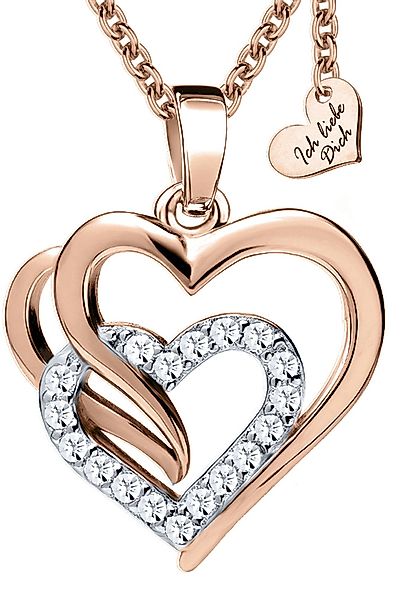 Limana Herzkette 925 Silber Rose-Gold rotgold günstig online kaufen