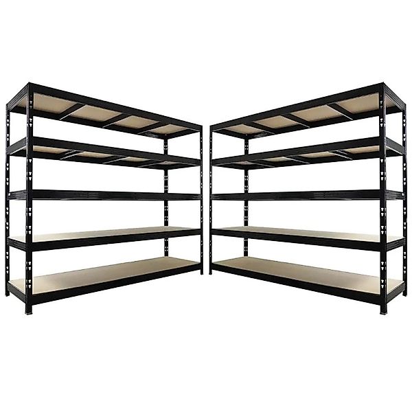 PROREGAL Mega Deal 2x Profi Schwerlastregal Rhino HxBxT 200x240x70cm 5 Span günstig online kaufen