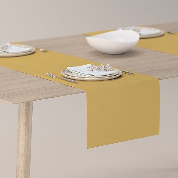 Tischläufer, chiffongelb, 40 x 130 cm, Cotton Panama (702-41) günstig online kaufen