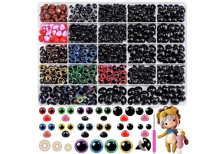 FOUORTUNATE-BEE Kuscheltier 1100-teiliges Sicherheits-Augen- und Nasen-Set günstig online kaufen