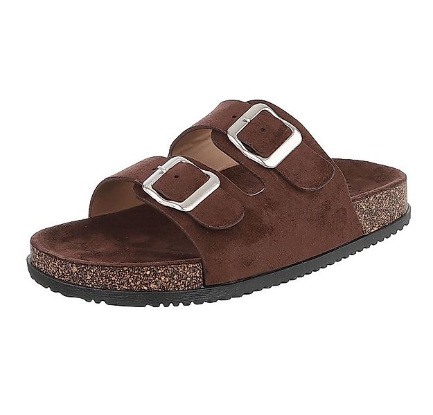 Ital-Design Damen Komfort Sandale mit Schnallen für Freizeit und Alltag Pan günstig online kaufen