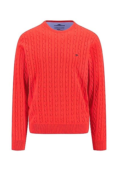 FYNCH-HATTON Strickpullover mit Logo Stickerei günstig online kaufen