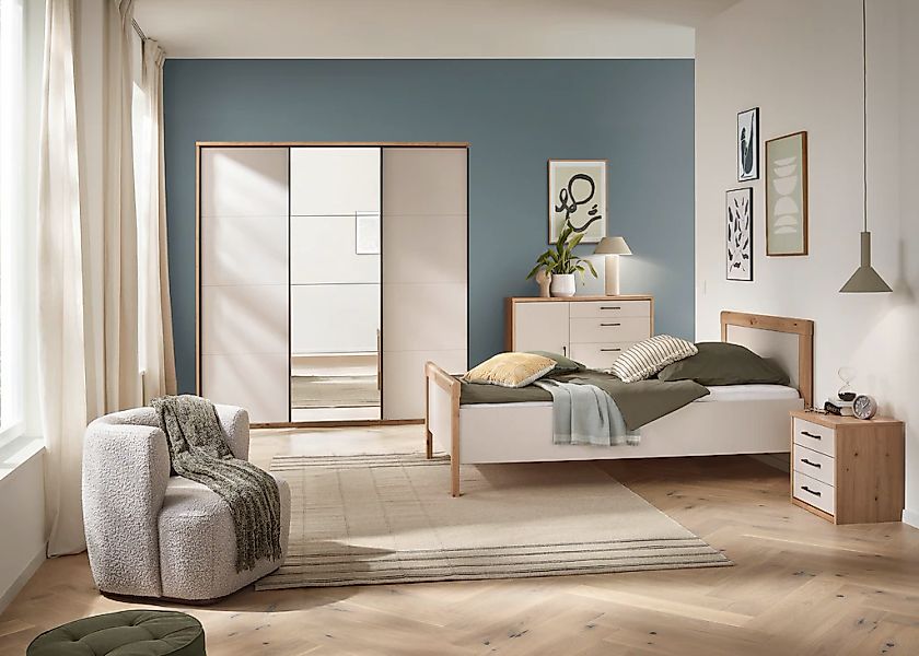 priess Schwebetürenschrank »Warburg hochwertiger Schlafzimmerschrank aus De günstig online kaufen