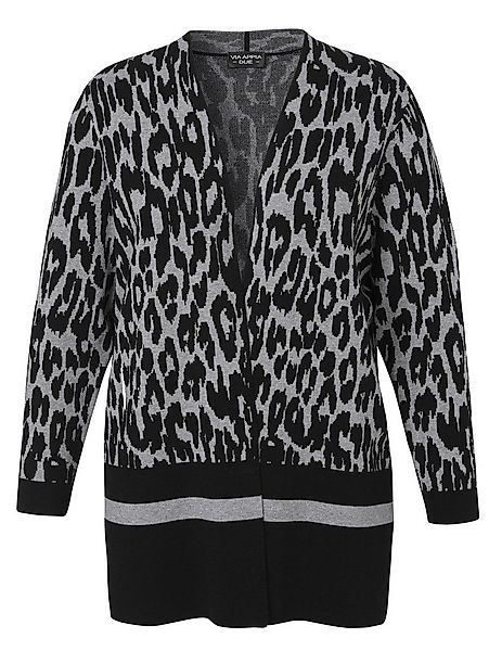 VIA APPIA DUE Longstrickjacke it Leo-Muster, große Größen günstig online kaufen