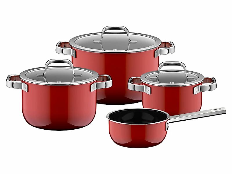 WMF Topf-Set "Fusiontec Mineral Pro" Set, 7 tlg. tlg. Edelstahl  Glas günstig online kaufen