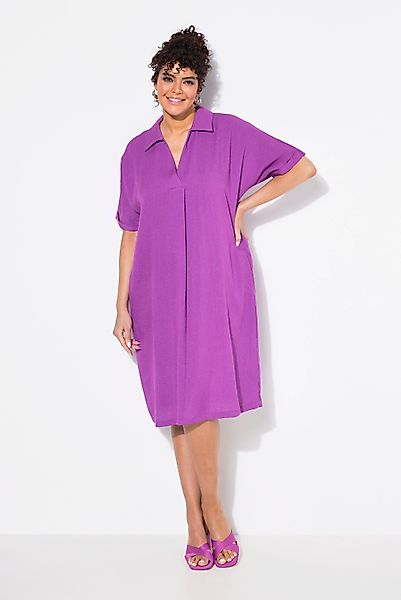 Ulla Popken Jerseykleid Minikleid Oversized Hemdkragen günstig online kaufen