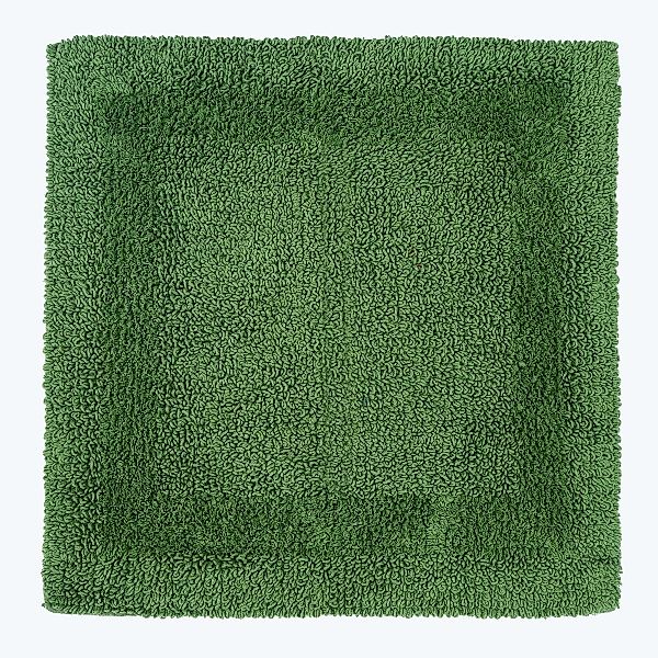 Homescapes Badematte Duschvorleger flaschengrün 50x50 cm günstig online kaufen