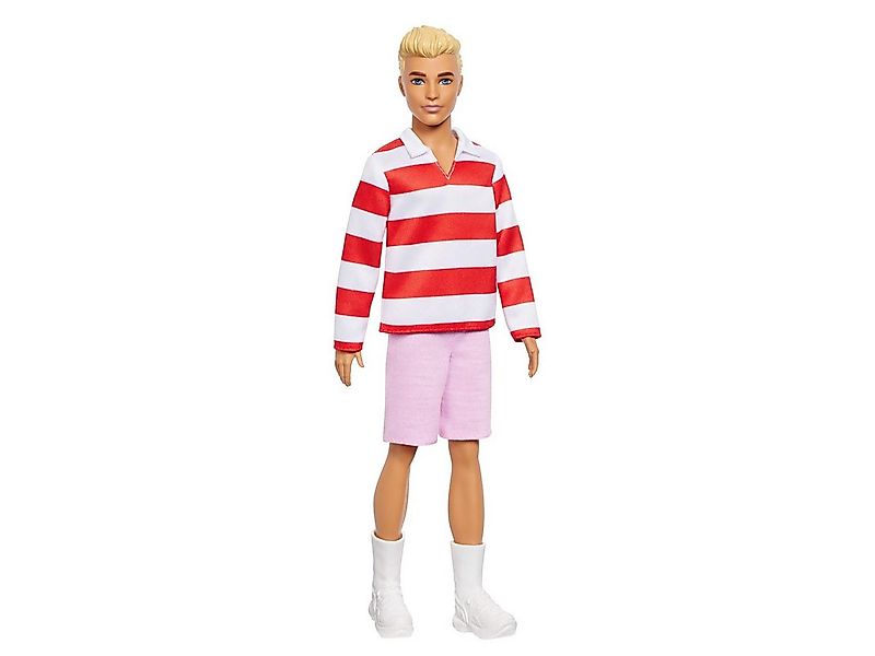Mattel® Anziehpuppe Barbie Fashionista Ken-Puppe in rot-weißem Polohemd Blo günstig online kaufen