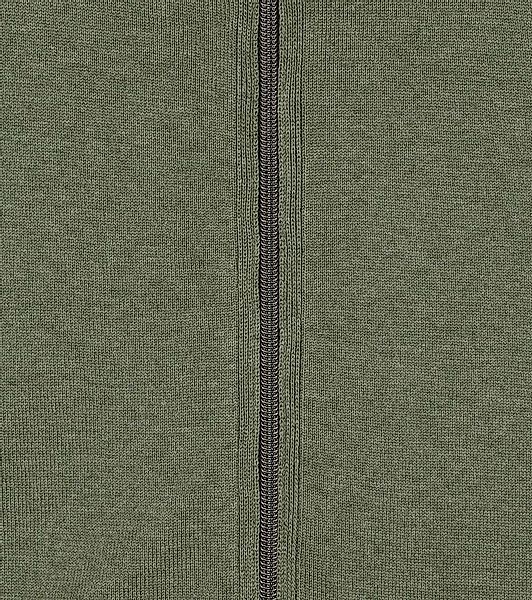 Casa Moda Strickjacke Zip Grün - Größe XL günstig online kaufen