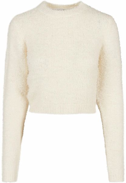 URBAN CLASSICS Sweatshirt "Urban Classics Damen Ladies Cropped Feather Swea günstig online kaufen