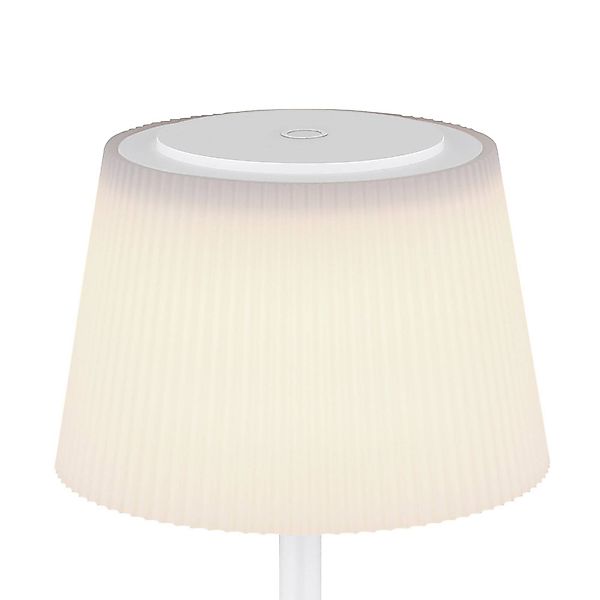 LED-Akku-Tischleuchte Gregoir, weiß matt, Höhe 38 cm, CCT günstig online kaufen