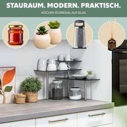 bremermann Küchenregal Eckregal, aus Glas und günstig online kaufen