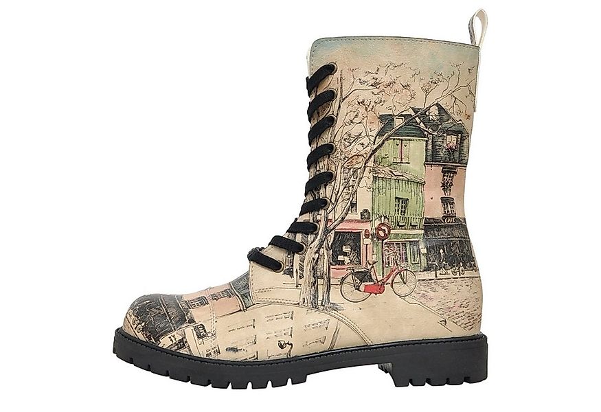DOGO Zipsy High-Top Boots Bonjour Paris Damen Stiefeletten Schnürboots Hand günstig online kaufen