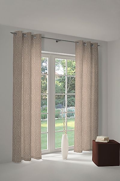 Adam Vorhang "Easy Diamond" Ösen 1 Stk. tlg. aus 100% Bio-Baumwolle günstig online kaufen