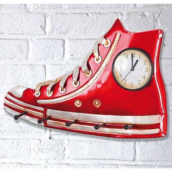 Wandgarderobe in Rot Sneaker Style günstig online kaufen