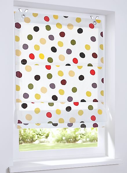 Kutti Raffrollo Dots, mit Hakenaufhängung, ohne günstig online kaufen