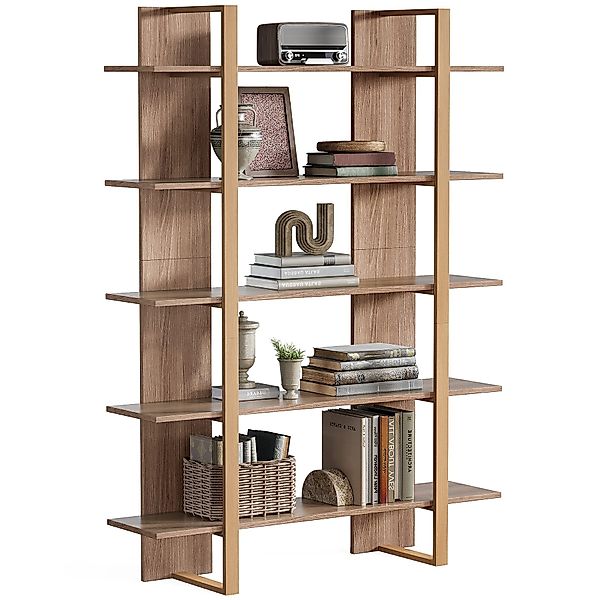 Tribesigns Bücherregal 5-stöckiges offene Etagere-Display, Büroregal günstig online kaufen