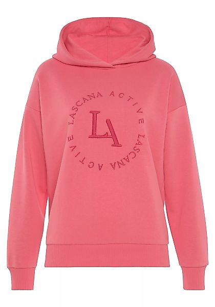 LASCANA ACTIVE Kapuzensweatshirt - Performance Hoodie mit runder Logosticke günstig online kaufen