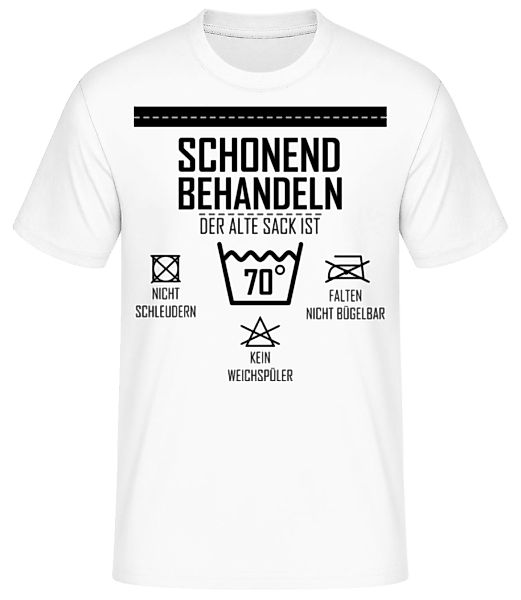 Der Alte Sack Ist 70 · Männer Basic T-Shirt günstig online kaufen