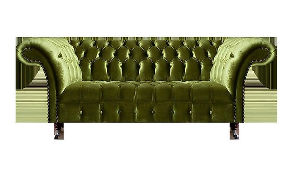 JVmoebel Sofa Chesterfield Grün Wohnzimmer Möbel Sofa Dreisitzer Couch Pols günstig online kaufen