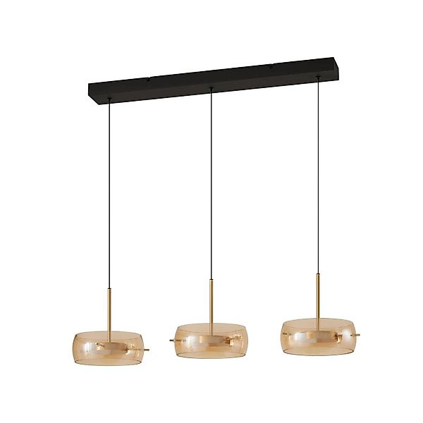 Lucande LED Martis 10041619 Dimmbar Modern in Creme aus Glas 3-flammig Wohn günstig online kaufen