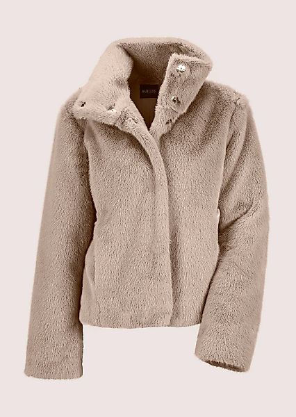 MADELEINE Kurzjacke "Jacke Webpelz-Kurzjacke mit Stehkragen" Stehkragen günstig online kaufen