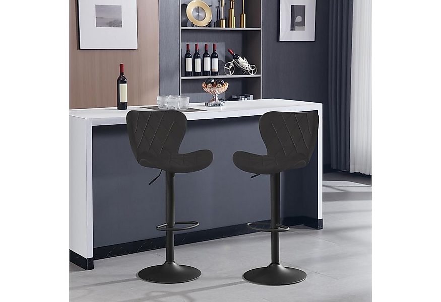 Woltu Barhocker (2 St), höhenverstellbar, Drehhocker ergonomisch, für Bar B günstig online kaufen
