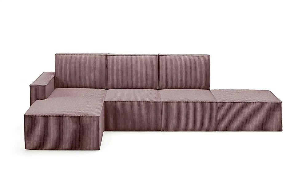 Ecksofa mit Pouf Orto ¦ rosa/pink ¦ Maße (cm): B: 329 H: 93 Polstermöbel > günstig online kaufen